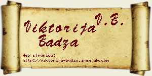 Viktorija Badža vizit kartica